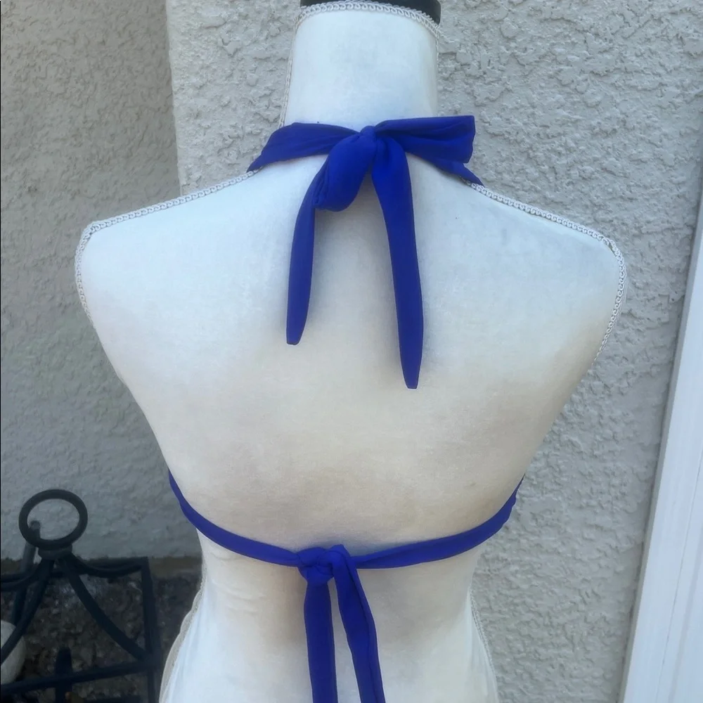 VENUS Belize Underwire Bikini Top Royal Blue Women's Size Fits 32DDD 34DD 36D